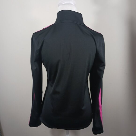 Lauren Ralph Lauren, Black W/ Pink Trim 1/4 Zip Pullover Size Medium, Activewear - Picture 4 of 15
